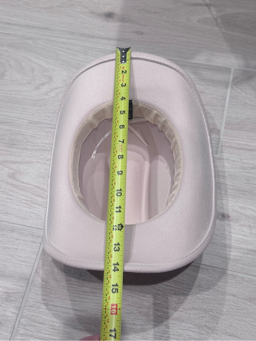 Light Cream Felt Cowboy Hat - Picture 5 of 7